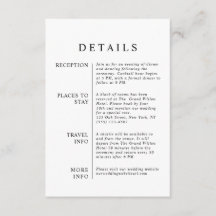 Modern Minimalist Black and White Wedding Details