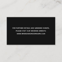 Modern Minimalist Black Bold Wedding Website