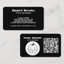 Modern Minimalist Black Business Card