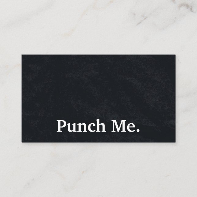 Modern Minimalist Black Chalkboard Loyalty Card (Front)