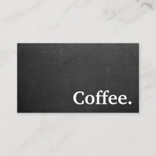 Modern Minimalist Black Chalkboard Loyalty Card