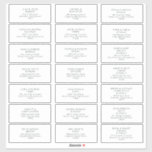 Modern Minimalist Black Green Guest Address Labels<br><div class="desc">These Modern Minimalist | black green guest address labels are perfect for your classy boho wedding. Its simple, unique abstract design accompanied by a contemporary minimal script and a black-green and white colour palette gives this product a feel of elegant formal luxury while staying simplistic, chic bohemian. Keep it as...</div>