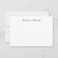 Modern Minimalist Black White Script Typography