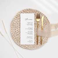 Modern Minimalist Black & White Wedding Dinner