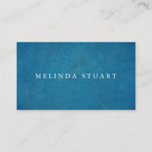 Modern Minimalist Blue Chalkboard Business Card