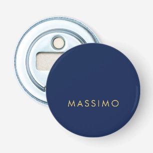 Modern Minimalist Blue Gold Professional Trendy Bottle Opener