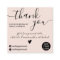 Modern minimalist blush pink order thank you