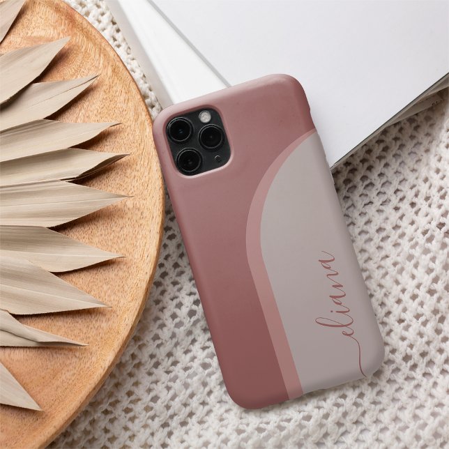 Modern Minimalist Boho Arch Personalized Case-Mate iPhone Case (Creator Uploaded)