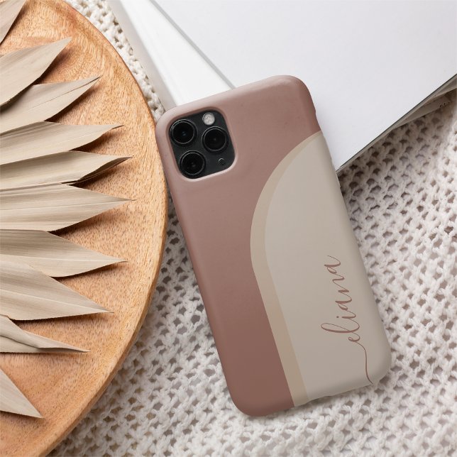 Modern Minimalist Boho Arch Personalized Case-Mate iPhone Case (Creator Uploaded)