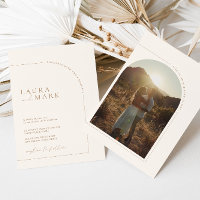 Modern Minimalist Boho Arch Photo Wedding
