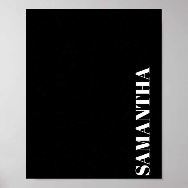 Modern Minimalist Bold All Caps Phone Wallpaper Poster (Front)