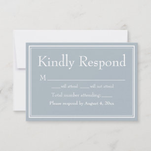 Modern Minimalist Border Light Grey Grey Thank You Card