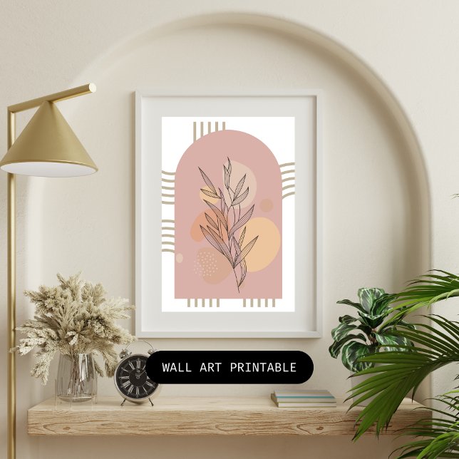 Modern Minimalist Botanical Leaves  Poster (Creator Uploaded)