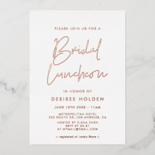 Modern minimalist Bridal luncheon