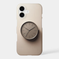 Modern Minimalist Brown Clock - Sleek Aesthetic De