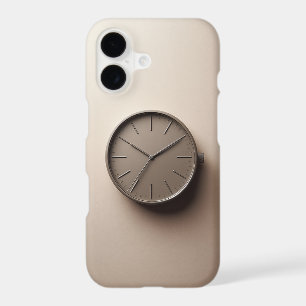Modern Minimalist Brown Clock - Sleek Aesthetic De
