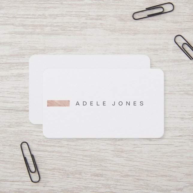 Modern Minimalist Business Card (Front/Back In Situ)