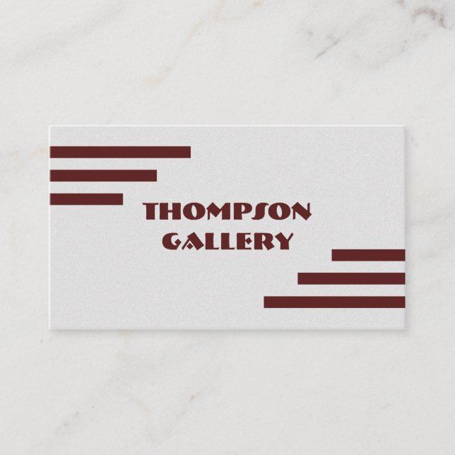 Modern Minimalist Business Card (Front)