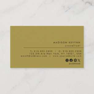 Modern Minimalist  Business Card