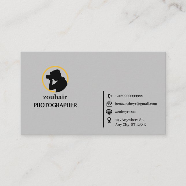 Modern Minimalist Business Card design (Front)
