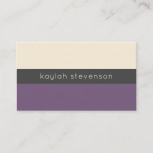 Modern Minimalist Business Card Purple Grape