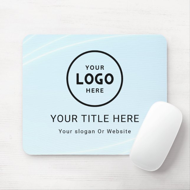 Modern Minimalist Business Logo Mouse Pad (With Mouse)