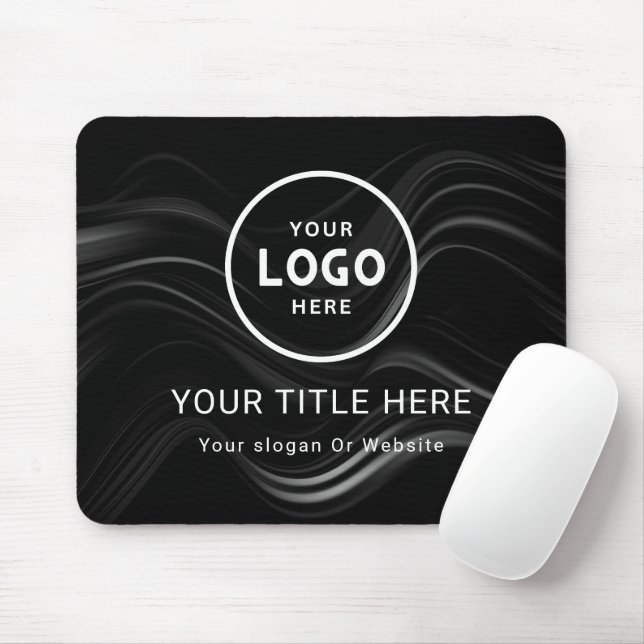 Modern Minimalist Business Logo Mouse Pad (With Mouse)