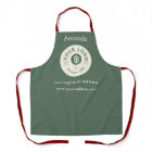 Modern Minimalist Business Logo Sage Green Apron