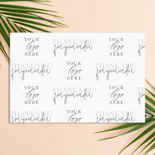 Modern Minimalist Business Logo Thank You Tissue Paper