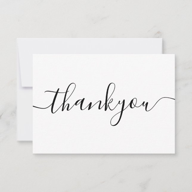Modern Minimalist Business Thank You Order Insert (Front)