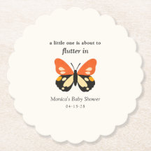 Modern Minimalist Butterfly Baby Shower