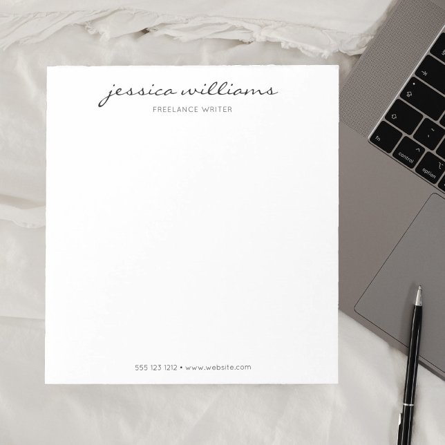 Modern Minimalist Calligraphy Professional Notepad (Creator Uploaded)