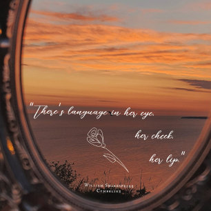 Modern Minimalist Calligraphy Script Elegant  Window Cling