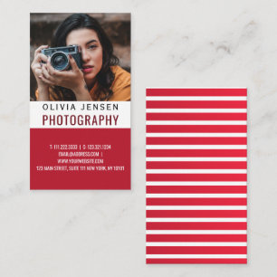 Modern Minimalist Calligraphy Script Photography Business Card