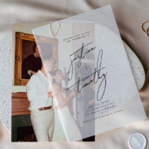 Modern Minimalist Calligraphy Wedding 
