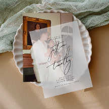 Modern Minimalist Calligraphy Wedding 