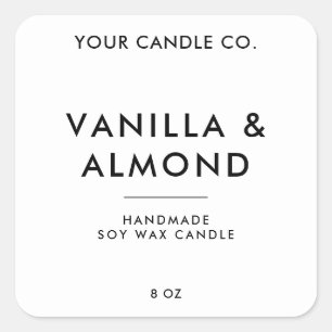 Modern Minimalist Candle Label