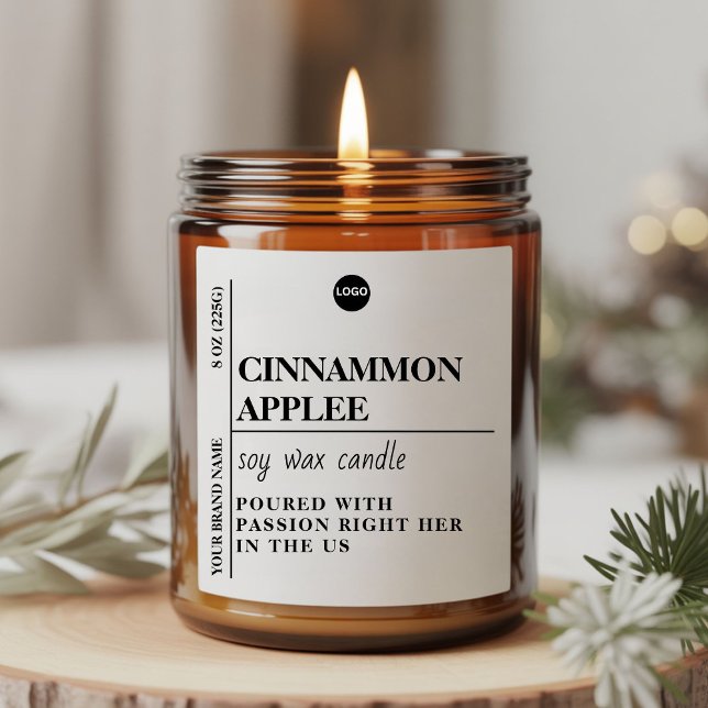 Modern Minimalist Candle Label Template | Editable (Creator Uploaded)