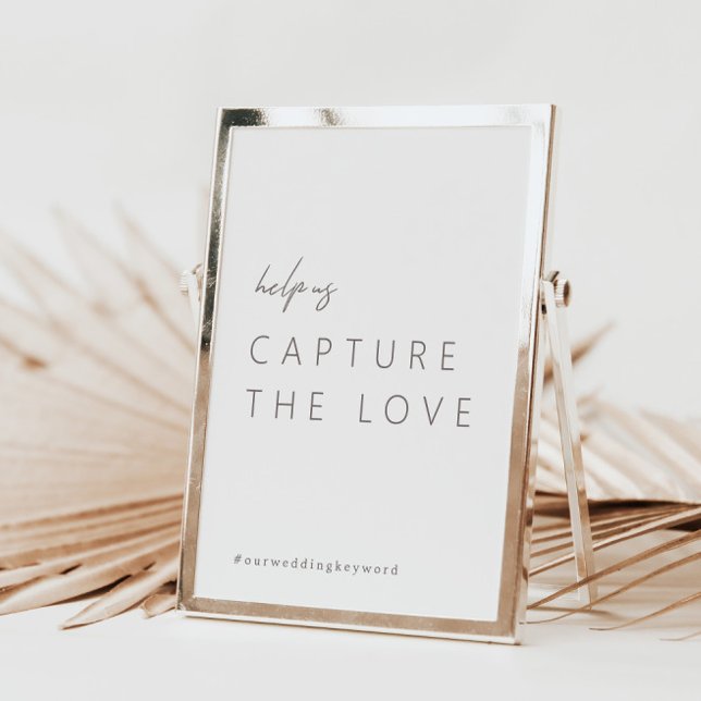 Modern Minimalist Capture The Love Sign (Creator Uploaded)