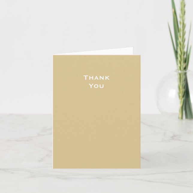 Modern Minimalist Cashmere Wedding Thank You Card (Front)