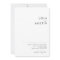 Modern Minimalist Casual All In One Wedding