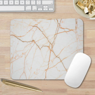 modern minimalist chic scandinavian white marble mouse pad