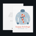Modern Minimalist Chic Ugly Knitted Sweater Holiday Card<br><div class="desc">Design is composed of Modern Minimalist Chic Ugly Knitted Sweater

Available here:
http://www.zazzle.com/store/selectpartysupplies</div>
