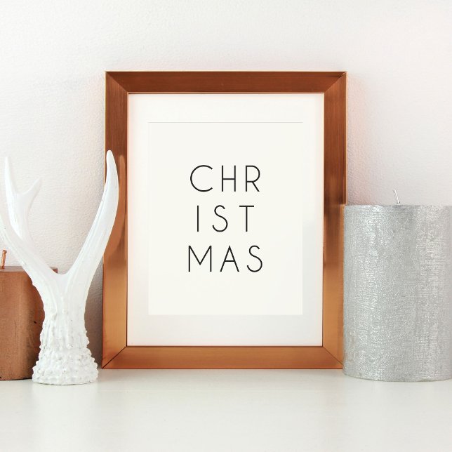 Modern Minimalist Christmas Art Print or Xmas (Creator Uploaded)