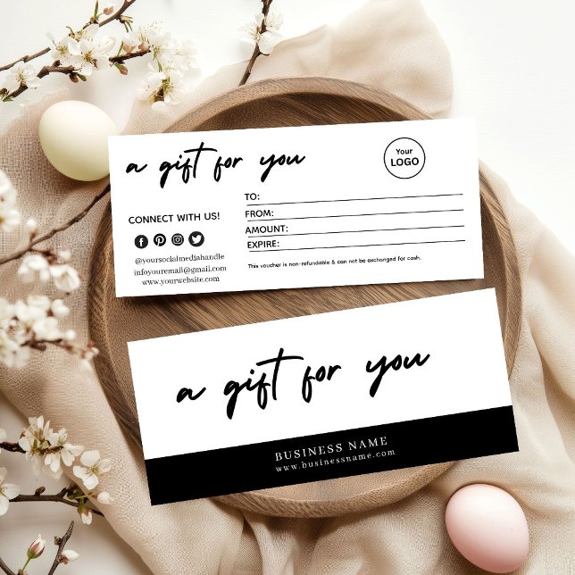 Modern Minimalist Christmas Gift Card (Creator Uploaded)