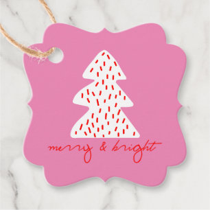 Modern Minimalist Christmas Holiday Gift Tag