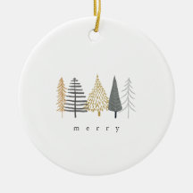modern minimalist christmas ornament