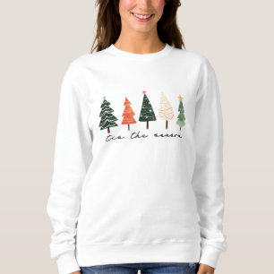modern minimalist christmas sweatshirt cozy