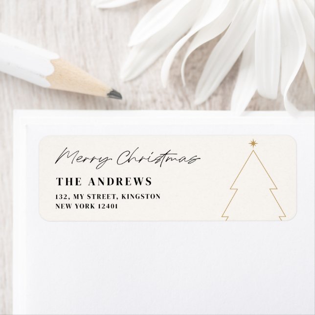 Modern Minimalist Christmas Tree Photo Collage (Insitu)