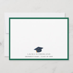 Modern Minimalist Class of 2026 Grad Hat Card